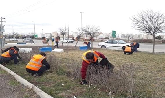 پاکسازی ورودی های شهر اردبیل آغاز شد
