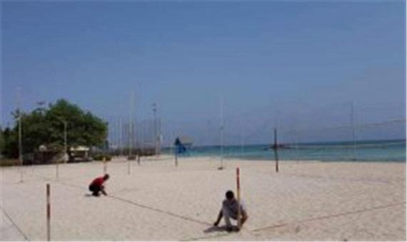 پیشرفت 70 درصدی روند ساخت مجموعه فوتبال ساحلی در کیش