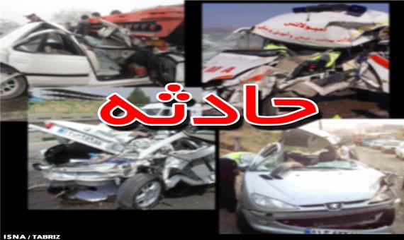 سقوط خودروی سواری از روی پل در شهرستان مرند و مرگ 3 نفر