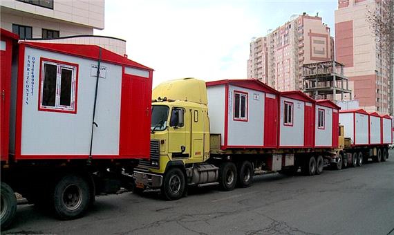 ارسال 15 کانکس اهدایی به زلزله‌زدگان آذربایجان‌شرقی