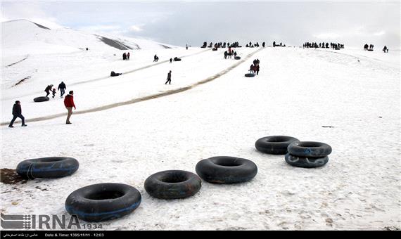تفریحات زمستانی در ارتفاعات ارومیه‎