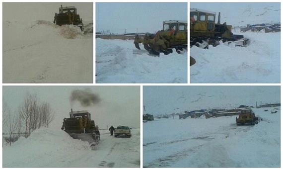 10 روستای هشترود همچنان در محاصره برف