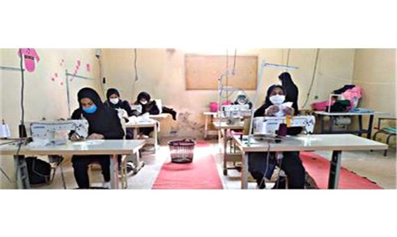 تولید روزانه 1500 ماسک در شرکت تعاونی خیاطی الزهرا (س) زابل