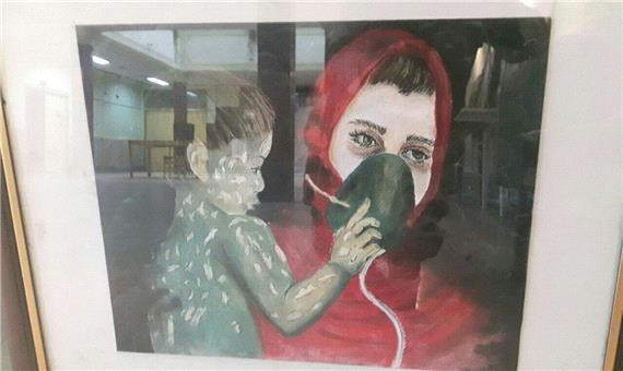 نمایشگاه نقاشی شهدای بمباران شیمیایی در سردشت گشایش یافت
