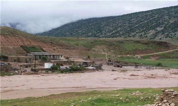جاری‌شدن سیل به 3 روستای تکاب خسارت زد