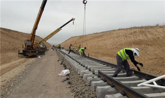 پیشرفت فیزیکی راه آهن اردبیل - میانه به بیش از  80درصد رسید