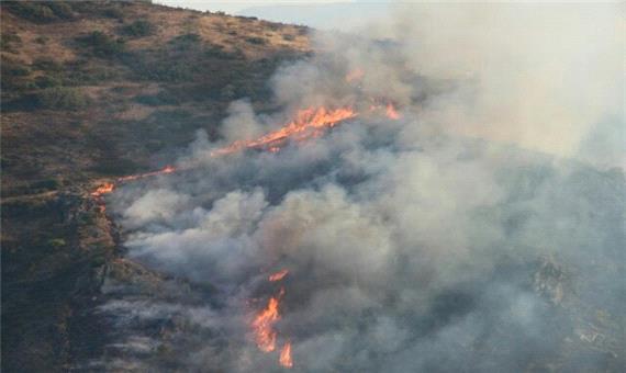 مهار 80 درصدی آتش‌سوزی مراتع مشرف به جنگل‌های ارسباران+تصاویر