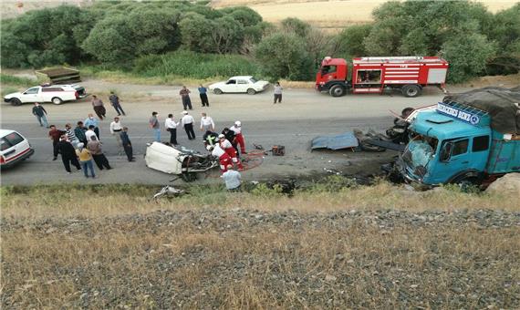 تصادف در محور مهاباد- ارومیه 4 کشته و زخمی برجا گذاشت