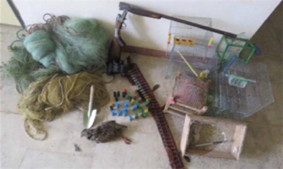 دستگیری 5 نفر متخلف شکار و صید در شهرستان بیله سوار