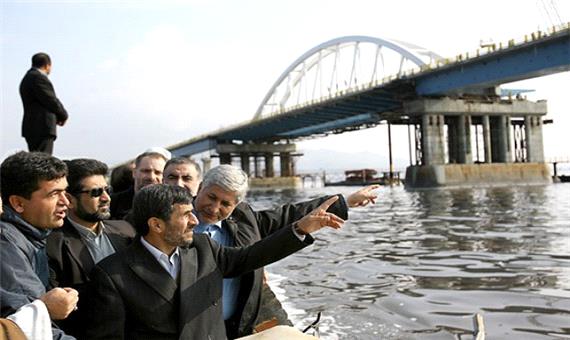 افتتاح پل میانگذر دریاچه ارومیه