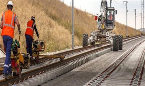 ریل‌گذاری 50 کیلومتر از پروژه راه آهن اردبیل - میانه