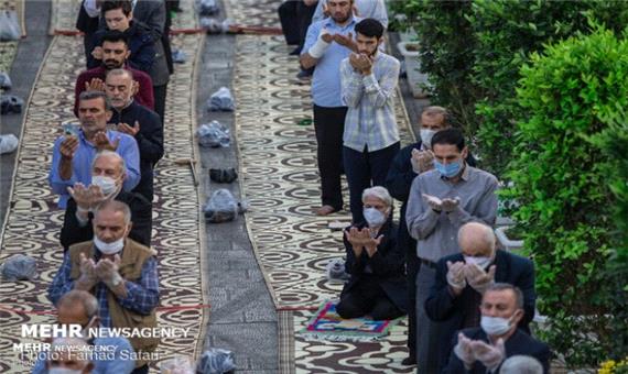 برگزاری نماز عید فطر در فضای باز محوطه مصلی امام خمینی (ره) تبریز