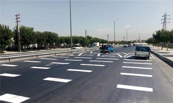 خط کشی و آرام سازی ترافیکی بیش از 20 معبر عمومی در منطقه 19