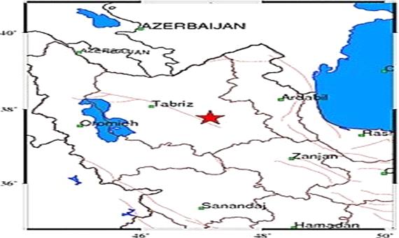 زلزله 3.8 ریشتری شربیان در آذربایجان‌شرقی را لرزاند