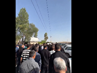 تشییع پیکر مادر شهید دوران دفاع مقدس در بستان آباد