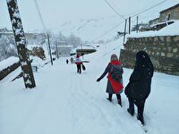 نجات زن باردار در روستای آق اطاق تکاب