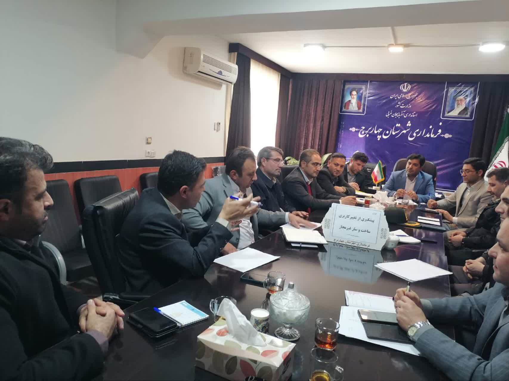 تشدید نظارت و برخورد قانونی با ساخت‌وساز‌های غیرمجاز در چهاربرج