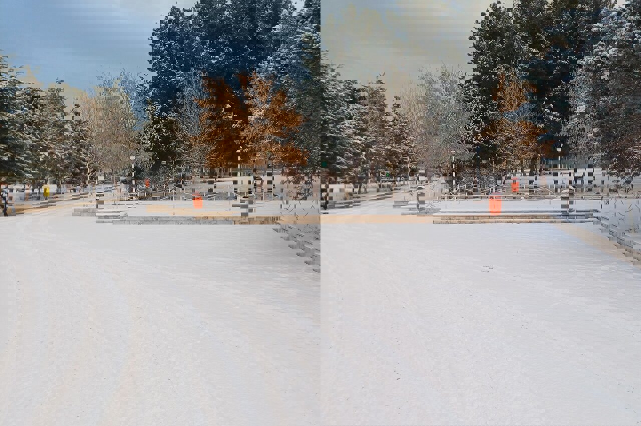 بارش برف در تبریز