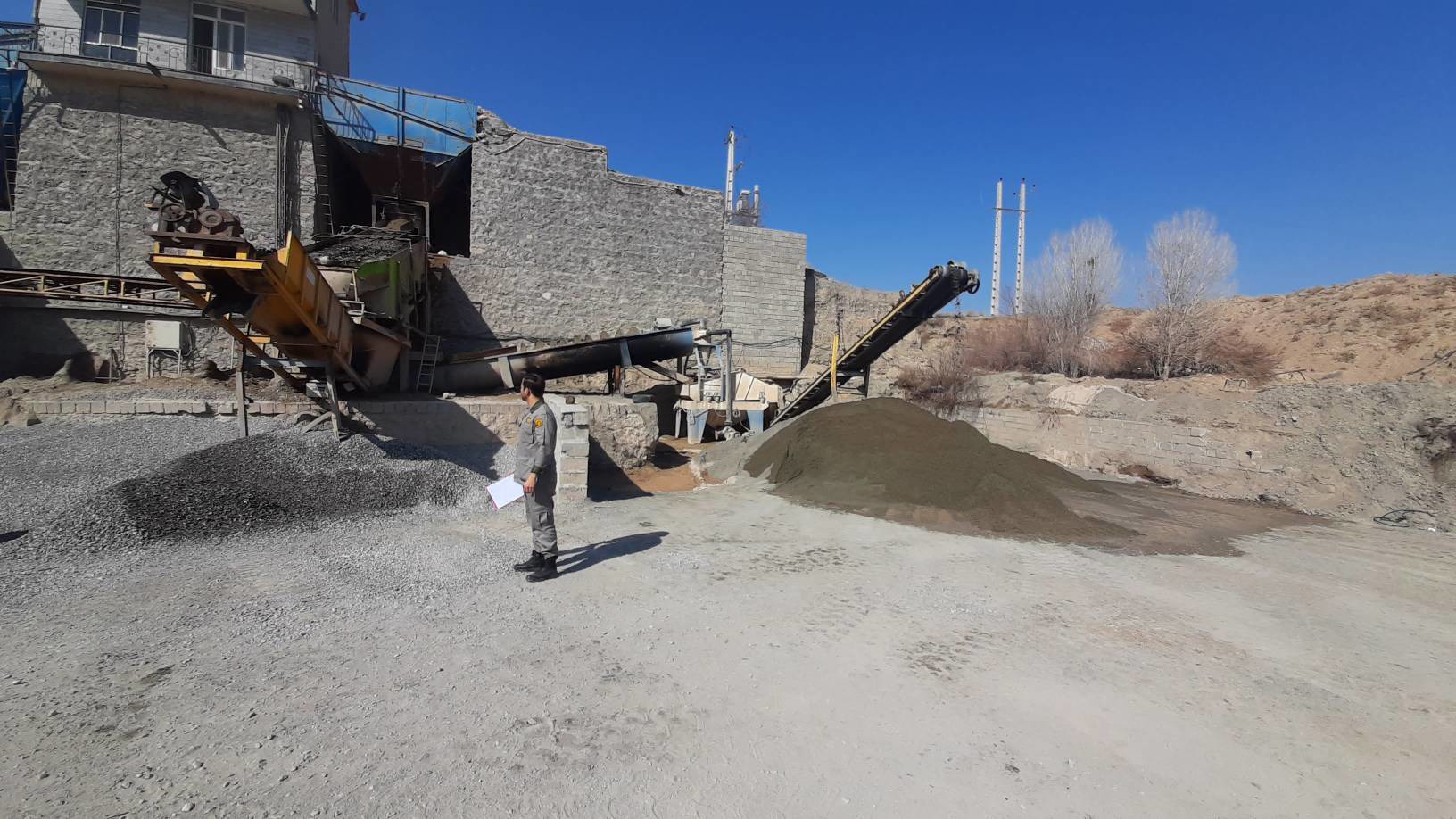 پایش زیست‌محیطی واحد‌های تولید شن و ماسه چایپاره