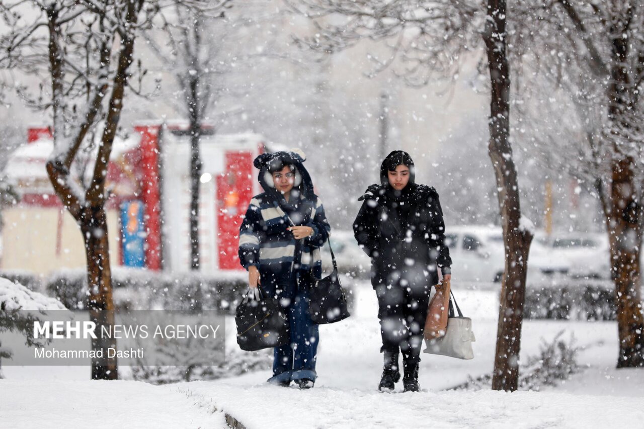 تصاویری از بارش برف در مناطق مختلف آذربایجان غربی