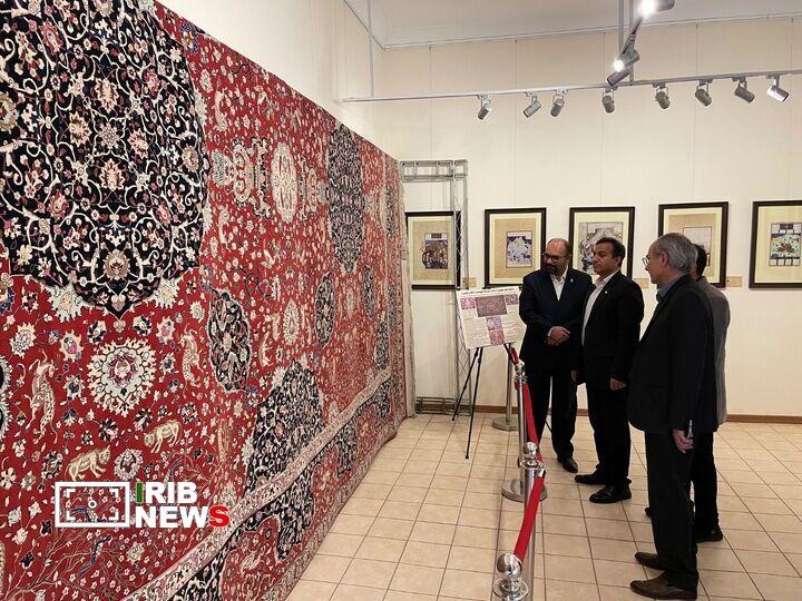 رونمایی از ۲ فرش بازبافی شده دوران صفوی در تبریز