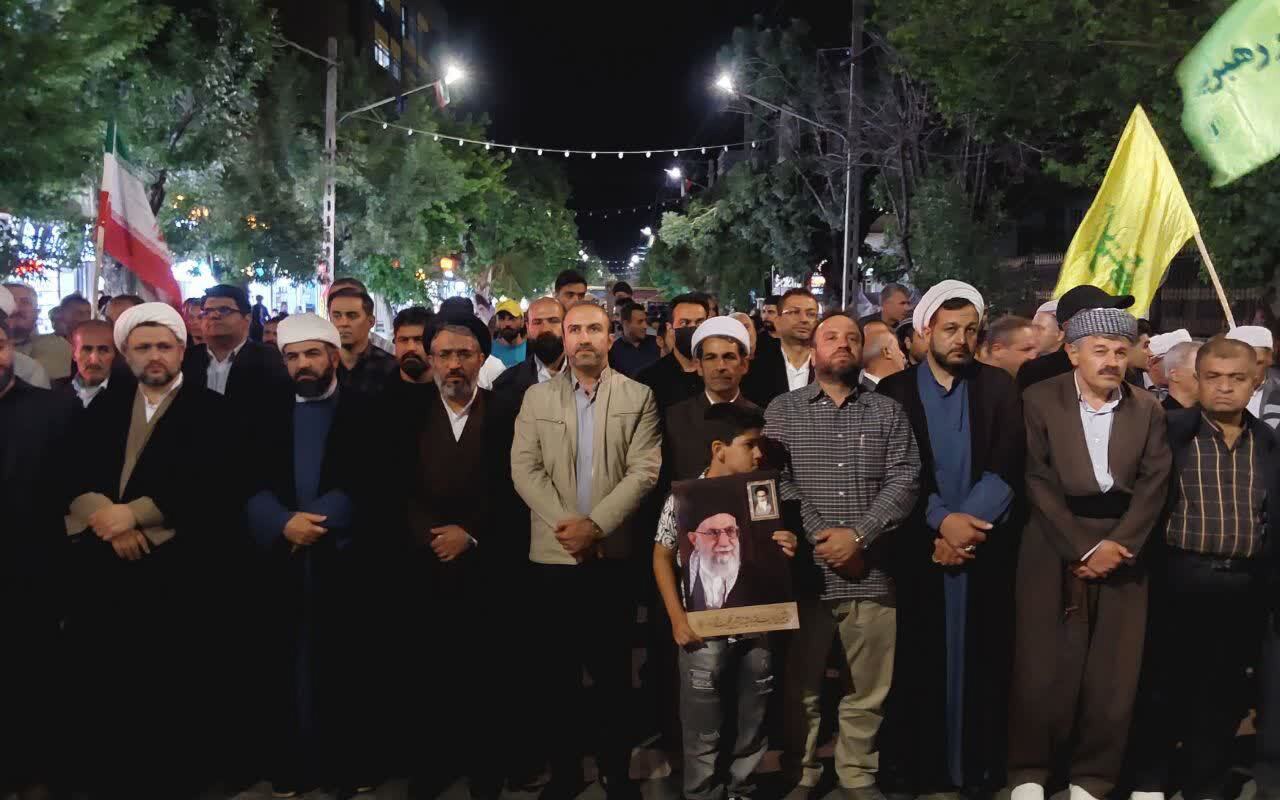 استمرار حضور مردم شهرستان بوکان در حمایت از ارزش‌های انقلاب اسلامی
