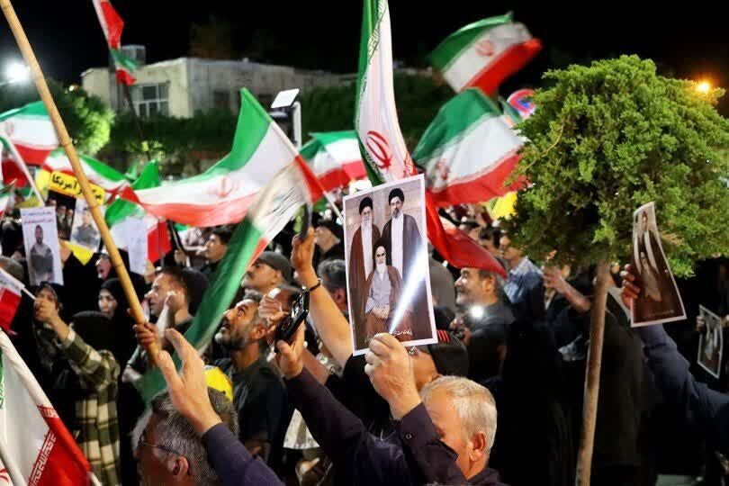 شادی شبانه در مارالان تبریز پس از شلیک موشک‌ها به سرزمین‌های اشغالی