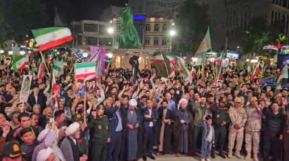 میدان داری مردم خوی در یکصد و هفتمین شب حماسه مقاومت ملی