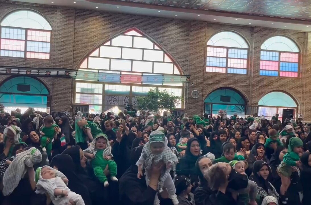 مراسم شیرخوارگان حسینی در آستان مقدس امامزاده سیدحمزه (ع) تبریز