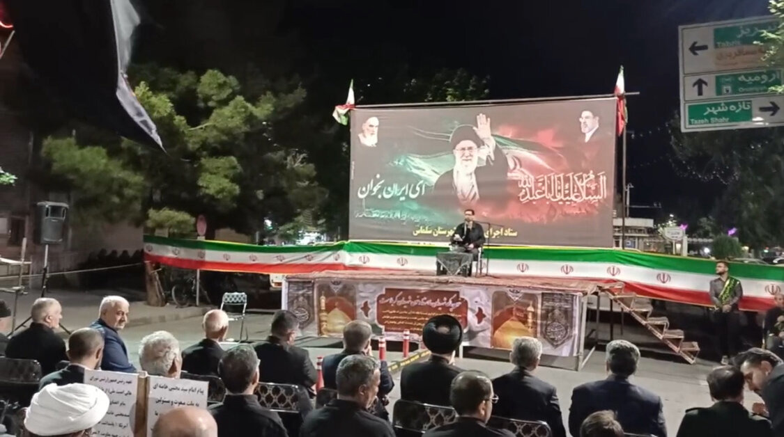 تجمع شب‌های اقتدار ملی با حال و هوای محرم در سلماس