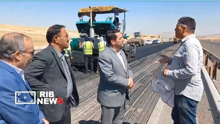 ترمیم آسفالت آزادراه زنجان _ تبریز تا شهریورماه