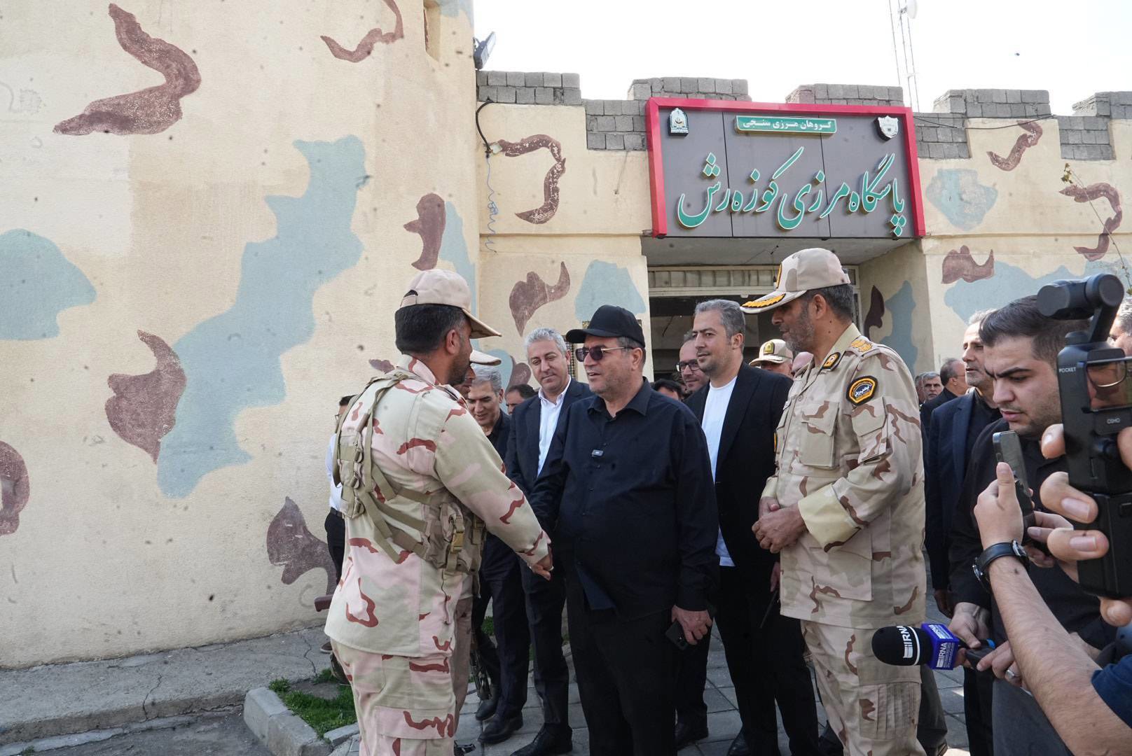 بازدید استاندار آذربایجان غربی از مرز کوزه‌رش سلماس