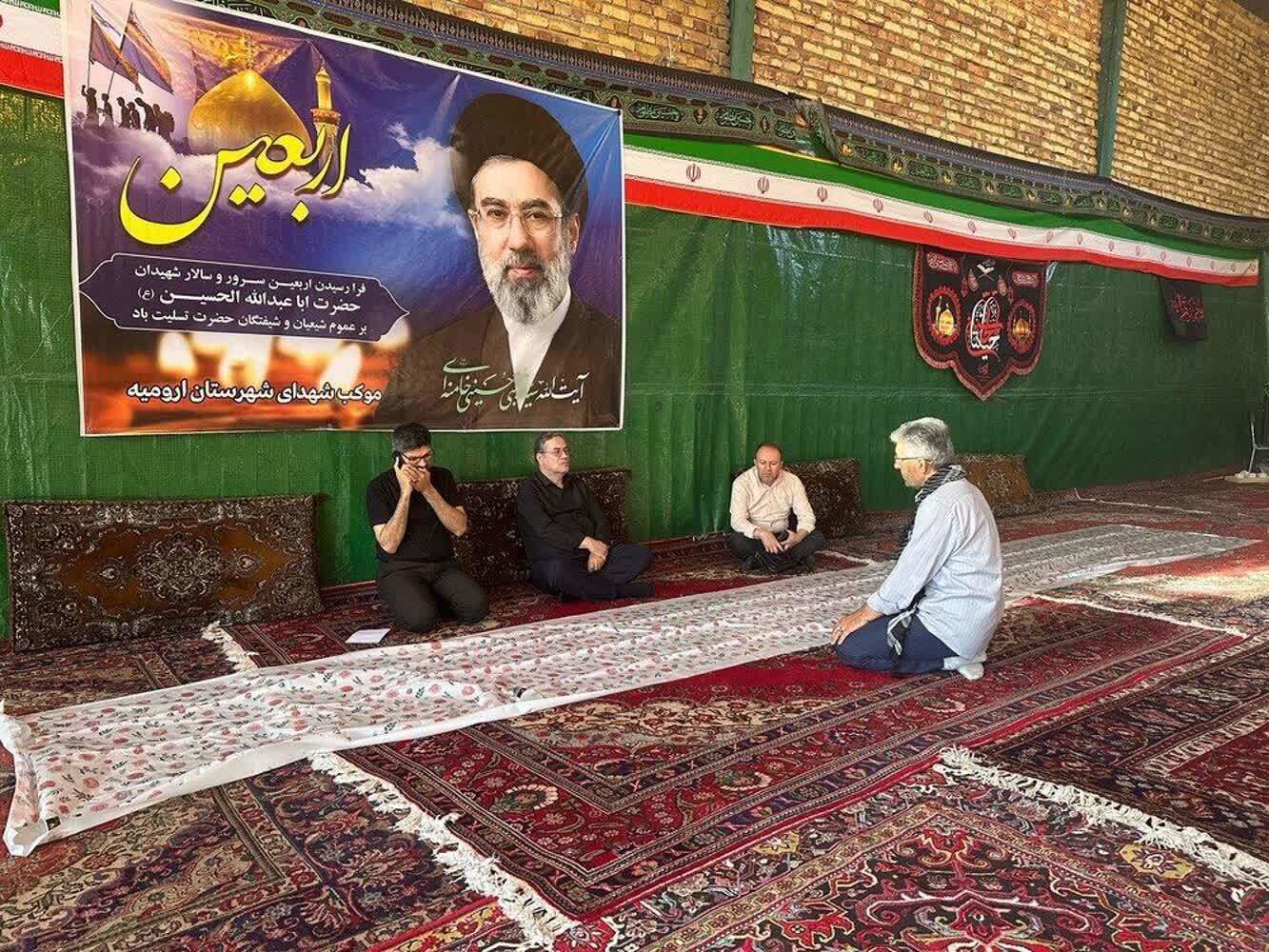 بازدید استاندار آذربایجان‌غربی از موکب شهدای ارومیه در منطقه رشکان