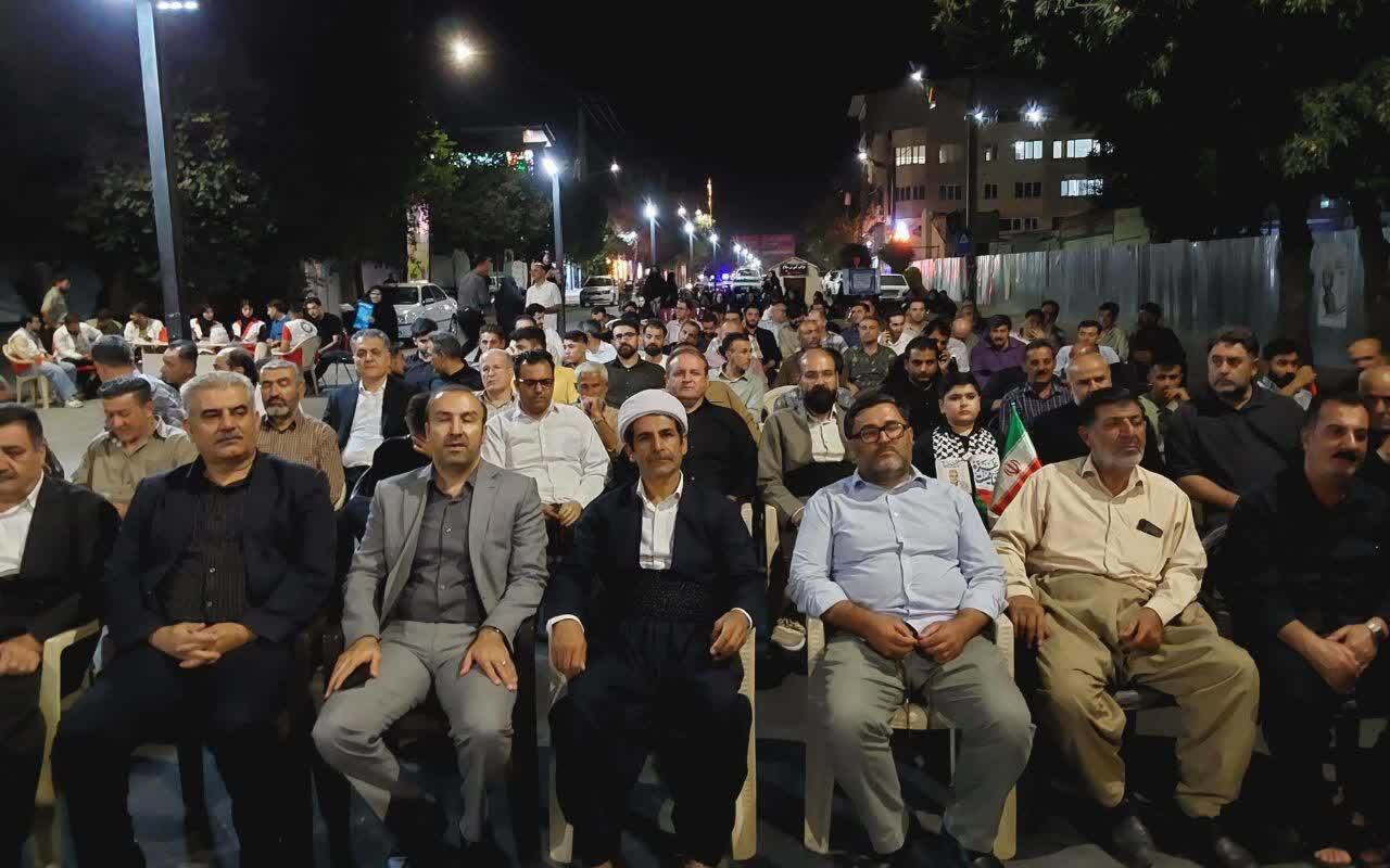 نمایش وحدت، اقتدار و پایداری ملی دربوکان درصدوشصت وچهارمین تجمع شبانه