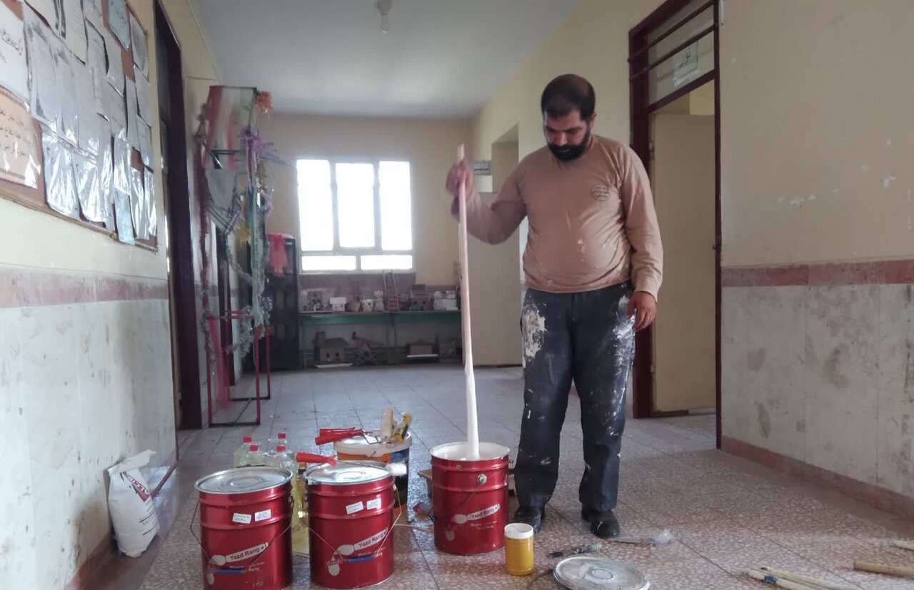 مدرسه روستای خونیق اهر در قالب طرح شهید عجمیان شاداب‌سازی شد