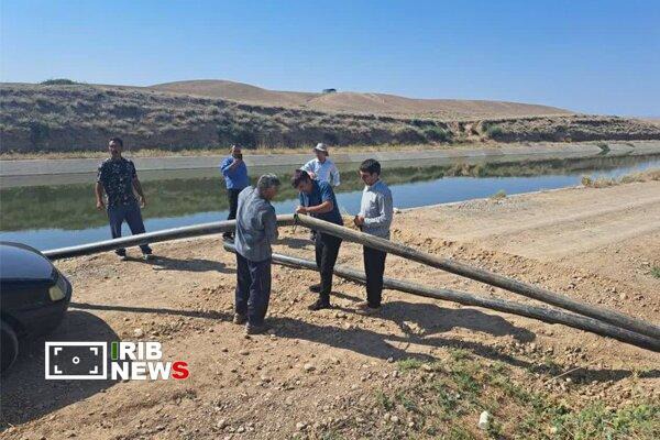 توقف برداشت غیرمجاز آب از کانال خداآفرین