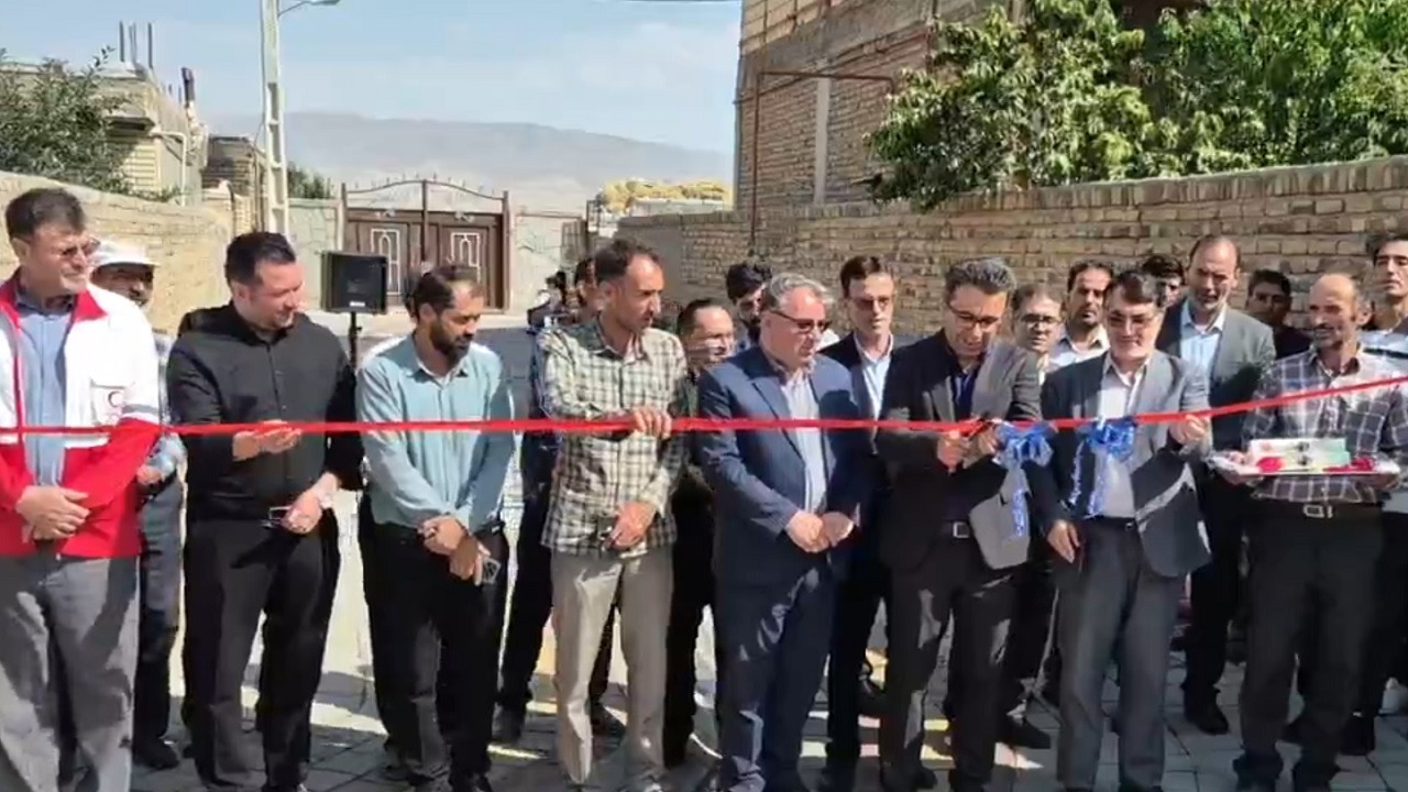 افتتاح طرح‌های عمرانی روستای نوجه‌ ده هریس