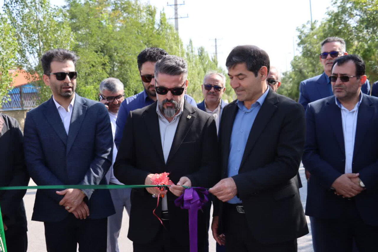 افتتاح دو پروژه مهم عمرانی و زیرساختی نواحی صنعتی نمین