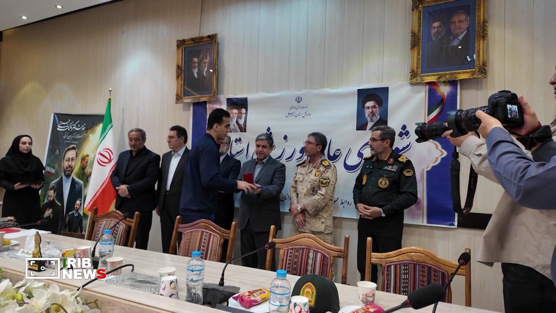تجلیل از وزنه برداران مدال آور اردبیلی در مسابقات آسیایی