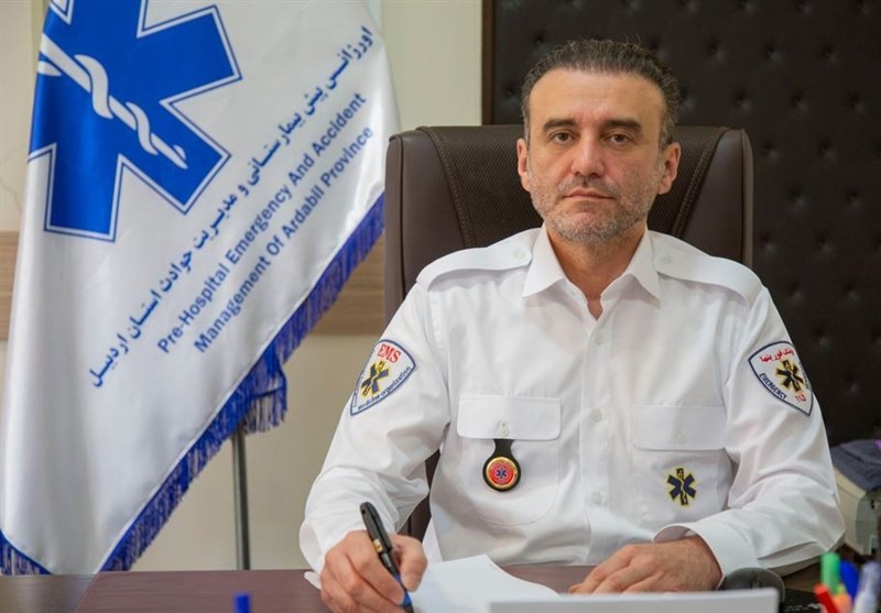 انتقال هوایی بیمار ۲۰ساله قلبی از پارس‌آباد به اردبیل