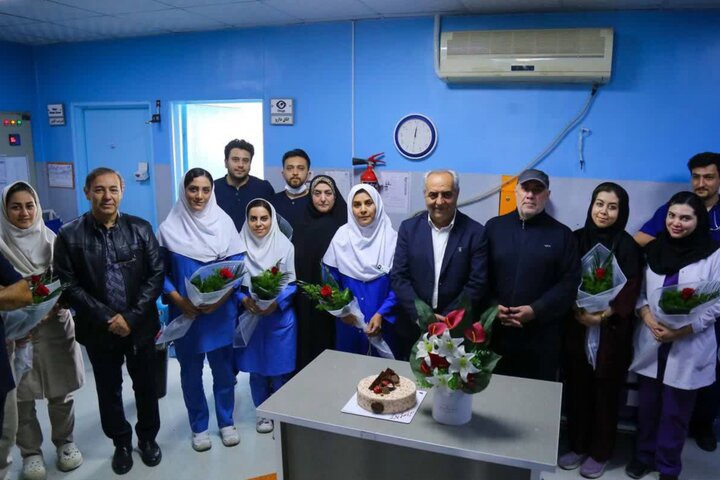 تجلیل استاندار از پرستاران بیمارستان شهیدمدنی تبریز