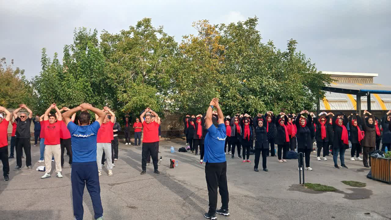 برگزاری ورزش صبحگاهی درمحوطه اداره کل ورزش و جوانان آذربایجان غربی