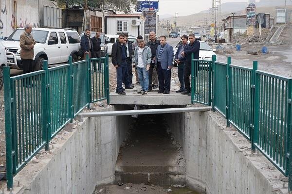 پوشش کانال ملاصدرا در تبریز برای هدایت روان‌آب‌ها