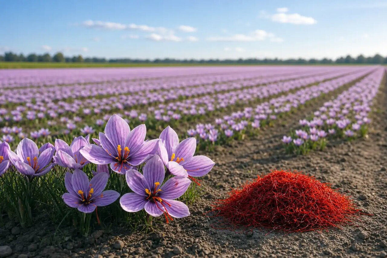 پیش‌بینی تولید ۳.۲ تُن زعفران خشک در آذربایجان‌شرقی