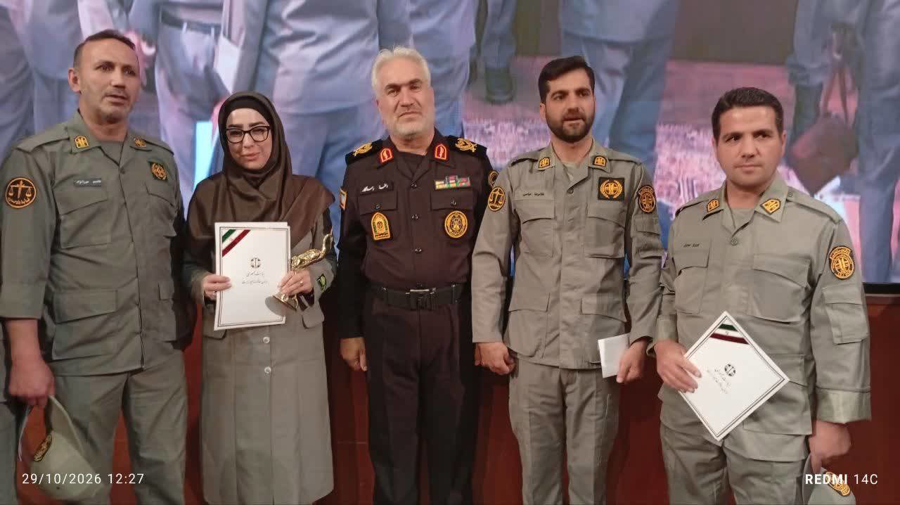 فرمانده یگان حفاظت سرعین اردبیل فرمانده یگان نمونه  کشور شد